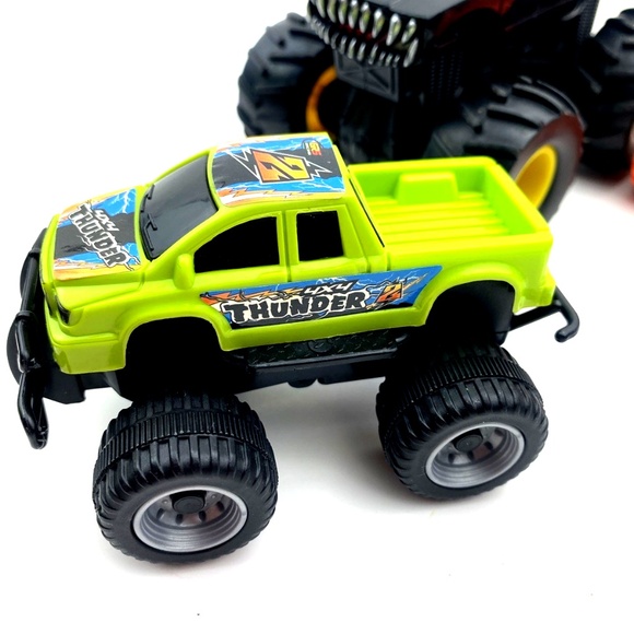 Big Truck Toy Cars Playset Lot of 6 Children Kids Big Wheels Boys - Picture 2 of 8